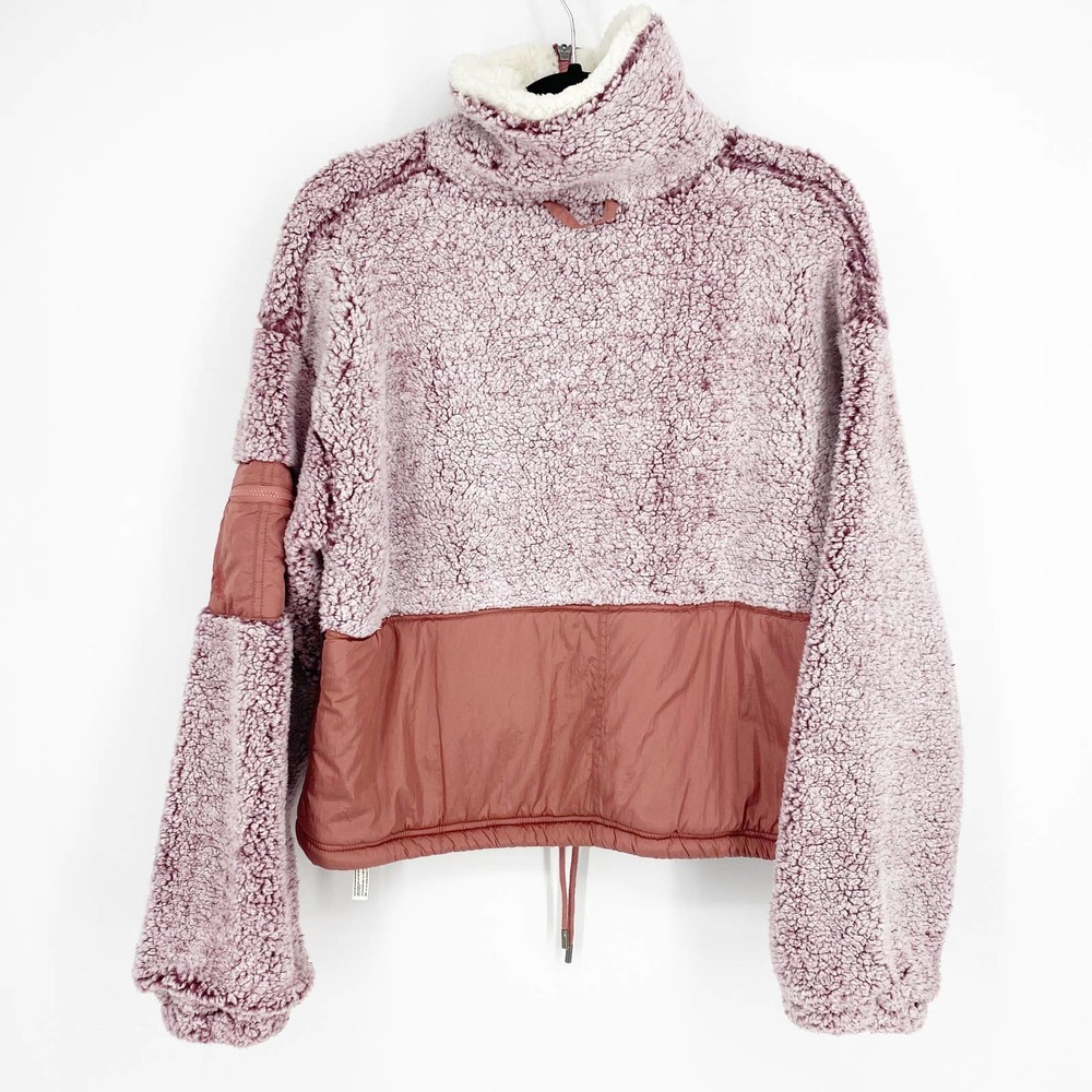 Free People Movement Pink Sherpa Pullover Coat - Picture 8 of 11